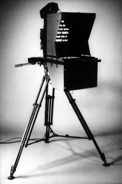 Telescript vintage 17 inch CRT teleprompter.